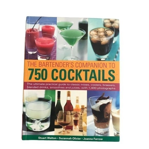 BARTENDER’S ACCESSORIES Bundle Cocktail Book Glass Charms Pourer Crystal Cleaner - Picture 2 of 10